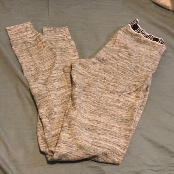 PINK Victoria's Secret Pants - Pink waffle knit leggings